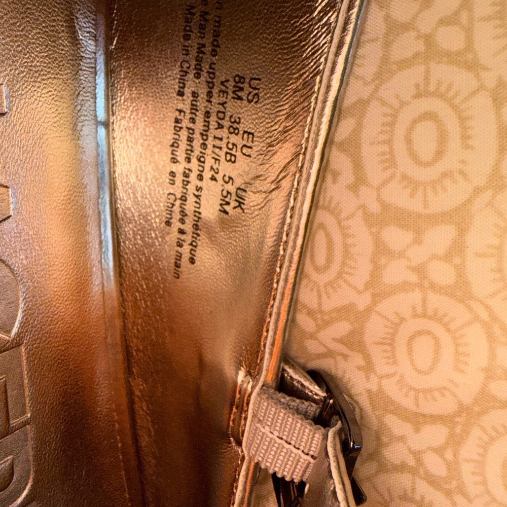 Karl Lagerfeld Metallic Mary Jane Shoes - Picture 6 of 6